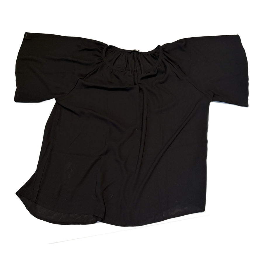 Dokotoo Black Ruched Side Off-Shoulder Top NWT 2XL